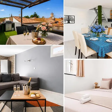 Maison T4 Vias, Terrasse & Vue Toits Villa