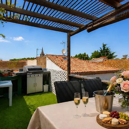 Maison T4 Vias, Terrasse & Vue Toits Villa